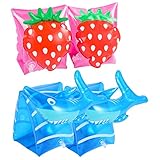 Brazaletes de natación para niños, anillo interior suave sin cortar las manos.