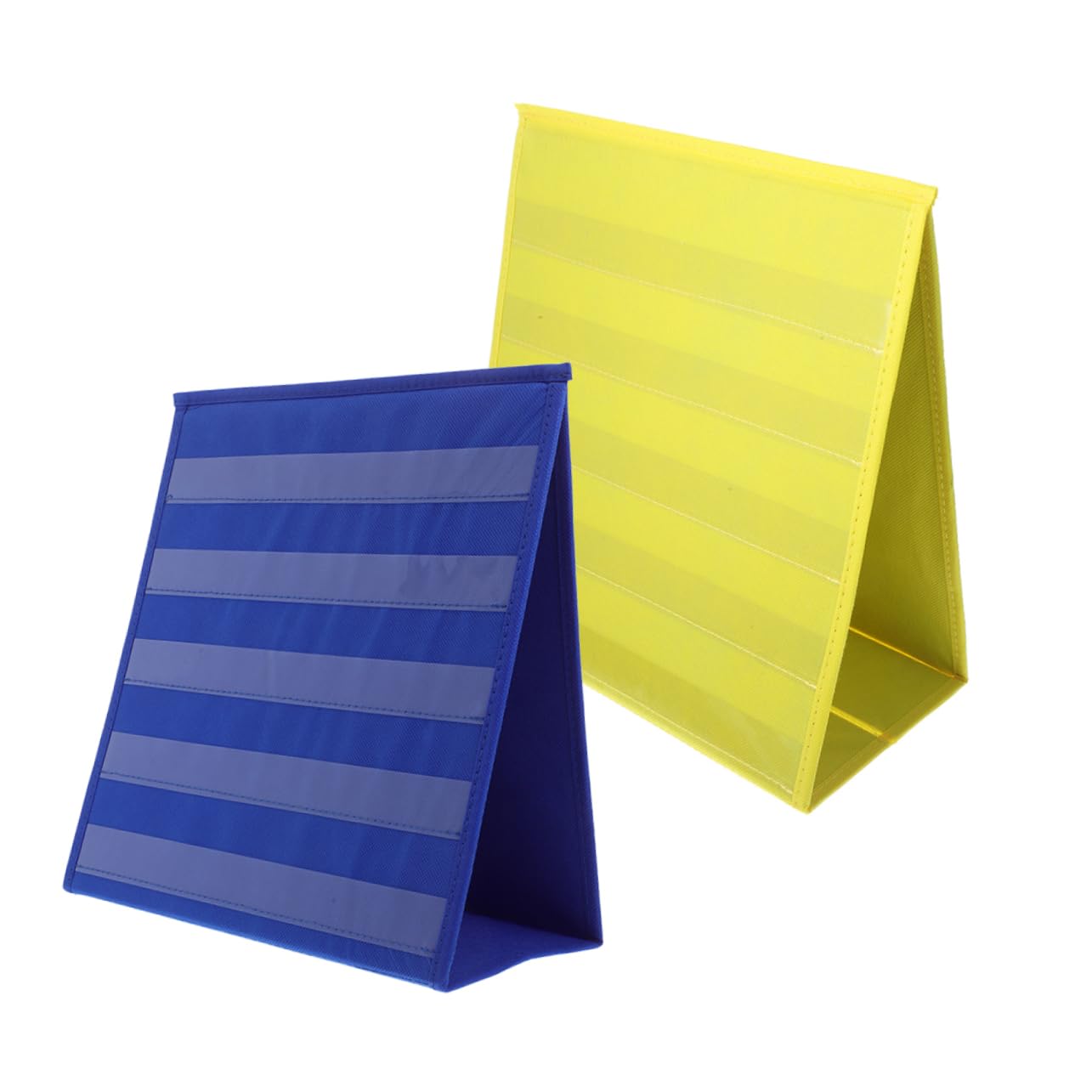 VILLCASE 2stücke Doppelseitiger Taschenplaner aus Stabilem Material für Klassenräume Büros Hause mit Fächern für Stundenpläne Lehrmaterialien und Organisation Leicht und Platzsparend