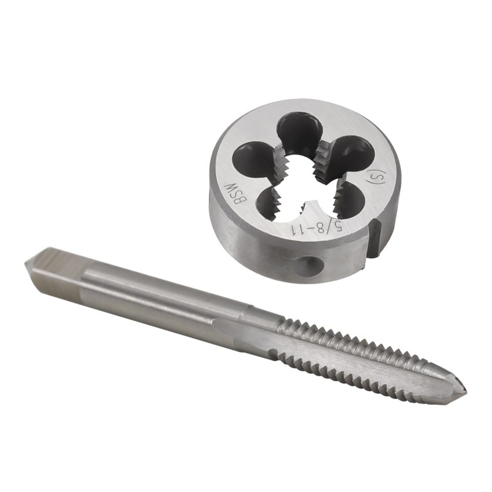 Set di Maschi filettati e filiere tonde HSS BSW Utensili manuali per Maschi, 2 Pezzi BSW 1l4-20
