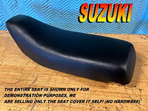 Replacement seat Cover fits Suzuki LT125 & LT185 New seat Cover 1983-87 LT 125 185 Black J25B