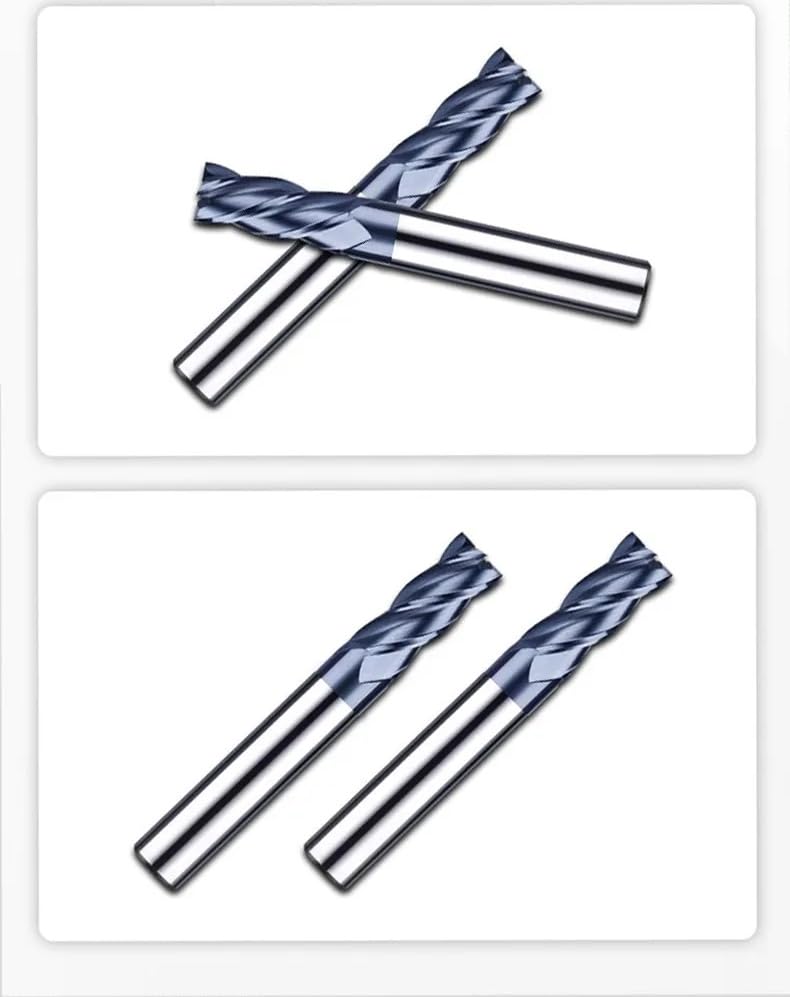Fräser Hrc50 Schaftfräser Legierung Wolframstahl CNC-Bearbeitung Fräsmaschinen Für Stahl 3,0 Mm-12,0 Mm