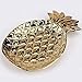 Kjsdzh Assiette À Collation Décoration en Céramique Or Ananas Plaque Décorative Adaptée comme Plaque De Stockage De Bague Plaque À Bijoux, (231) Plaque D'Ananas Doré