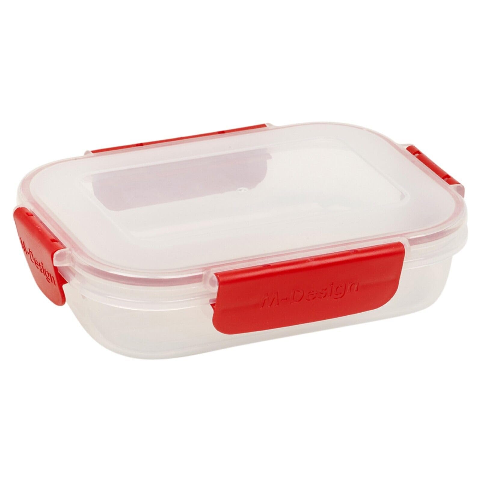 Urbn-Chef Red Food Plastic Storage Container Airtight Seal Clip 'N' Lock Lid Dishwasher Safe