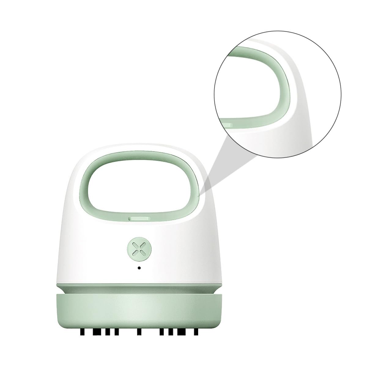 Housoutil Aspirapolvere da Tavolo Portatile Ricarica USB Aspirapolvere in Plastica Compatto per Briciole Polvere e Peli di Animali per Ufficio e Casa