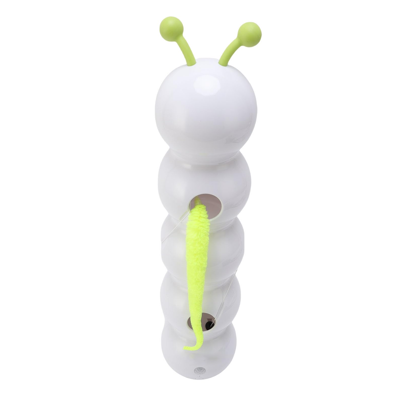 Dpofirs Jouet Interactif électrique pour Chat, Jouet Chenille en Plastique pour Chats avec Fonction Intelligente et Ventouse, pour Animaux de Compagnie Rechargeable par USB