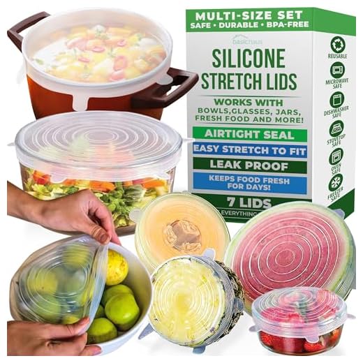 Universal Silicone Stretch Lids, 7-Pack Set