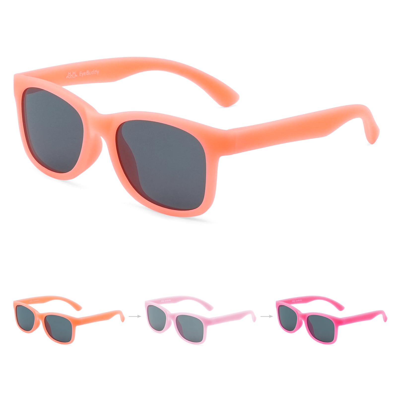 Toddler Kids Sunglasses for Boys Girls Age 2-12 Polarized UV400 with Strap