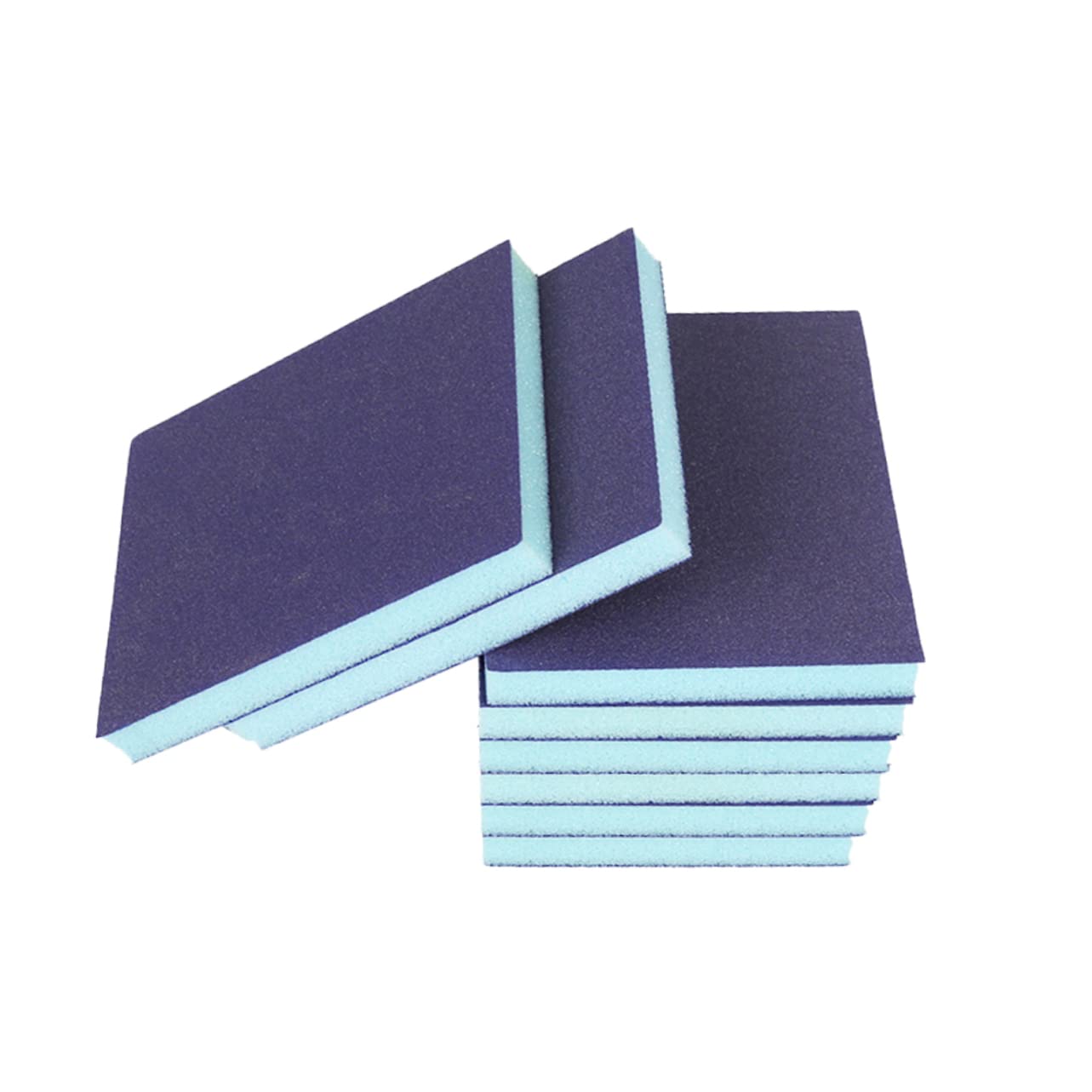 HOLIDYOYO 24Pcs Abrasive Sponge Grinding Blocks for Wall Polishing Dual Sided Sanding Pads for Furniture and Kitchen Cleaning and Hand Tool