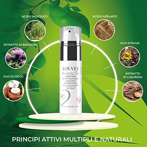 LOVVES Perfecto Salicylic Acid Face Serum, High Natural Cosmetics, Smoothing, Purifying, Contrasts Imperfections - Image 2