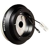 NRG Innovations レーシングスタイルステアリングホイールショートハブ、ロック可能なアルミニウムステアリングシャフト、6x70mmボルトパターンクイックリリースアダプターユニット、94-02ホンダアコードと互換性があり、ブラック、NRG-SRK-130H