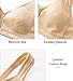 ZeroBound Women's Minimizer Bras Comfort Cushion Strap Wirefree Full Coverage Non-Padded Bra(Deep Nude,40DD)