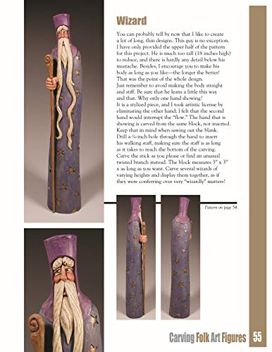 Carving Folk Art Figures: Patterns & Instructions for Angels, Moons, Santas, and More! - Image 5
