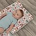 Red and Green Christmas Stripe Changing Pad Cover for Baby Girls Boys Bear Santa Trees Bows Candy Fitted Change Table Pad Covers Mats Winter Holiday Soft Diaper Changing Pad Sheets 32''×16''