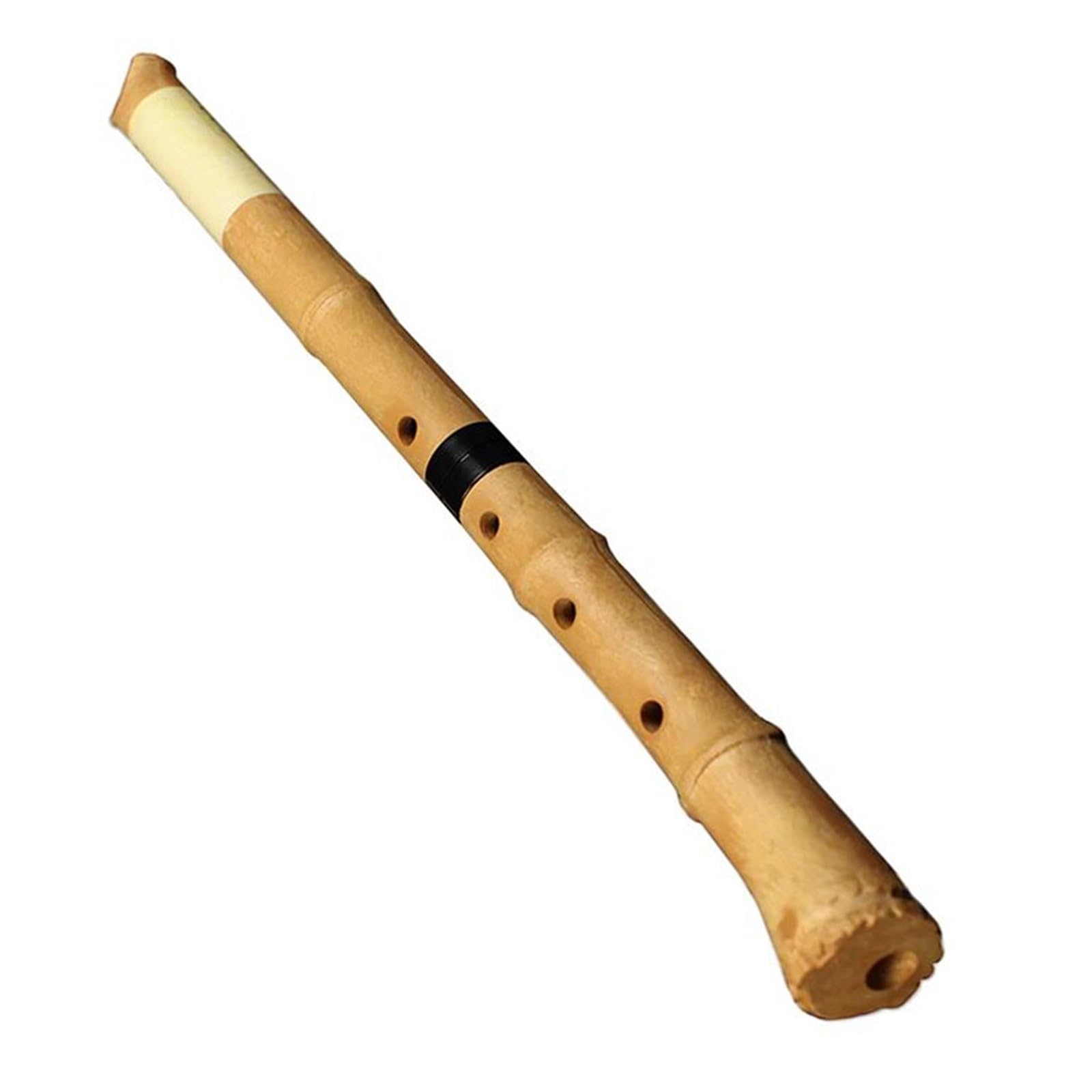 C Bamboo Flute Resin Shakuhachi D Tune 5 Hole Wooden Flute Musical Instrument