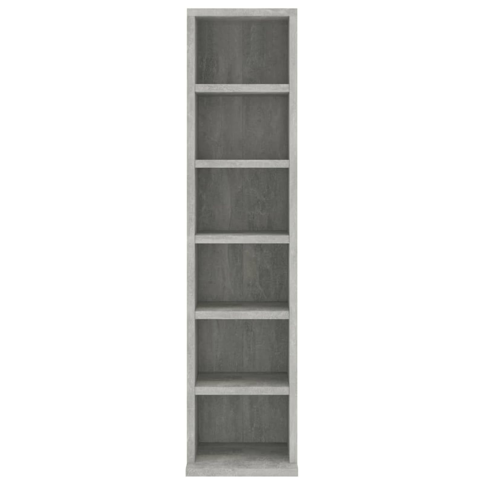 Mobile Porta CD Grigio Cemento 21x20x88 cm in Legno Multistrato,Mobile Porta CD,Porta cd,Scaffalatura per CD