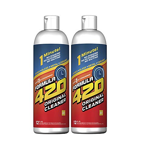 Formula 420 Cleaner - Pyrex, Glass, Metal and Ceramic - 12 Oz. Bottles