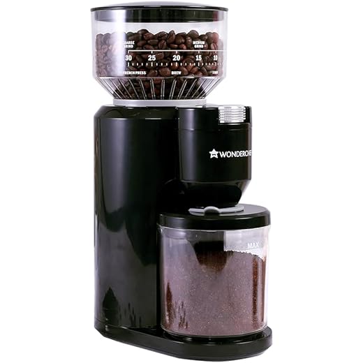 Wonderchef Regalia Electric Coffee Grinder 31 Grinding Setti