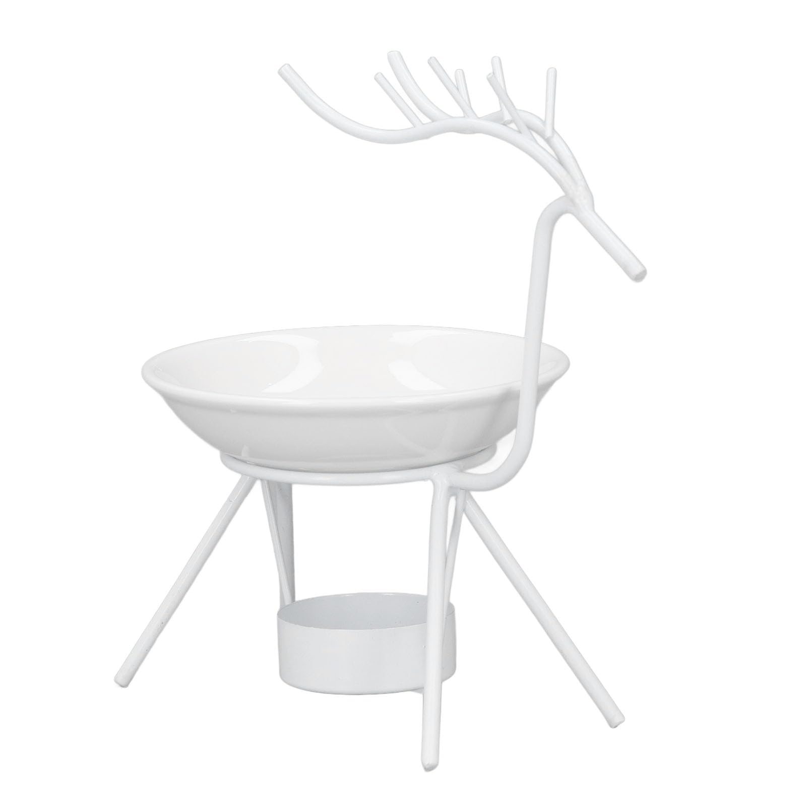 Gogogmee Bruciatore Per Aromaterapia In Ferro Traforato - Portacandele Per Oli Essenziali E Incenso - 18.5x7.7 Cm