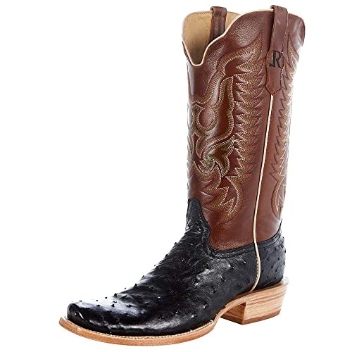 Men's Black Full Quill Ostrich 13