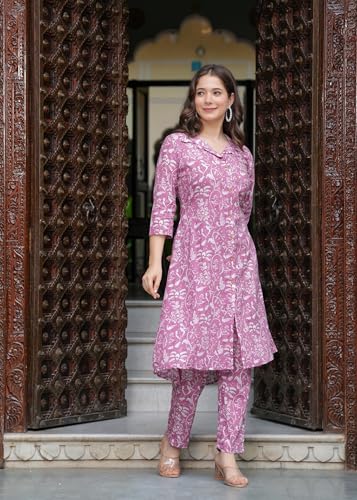 Image of Women Printed Rayon Coord Set for Casual, Office wear|3 /4th Sleeves