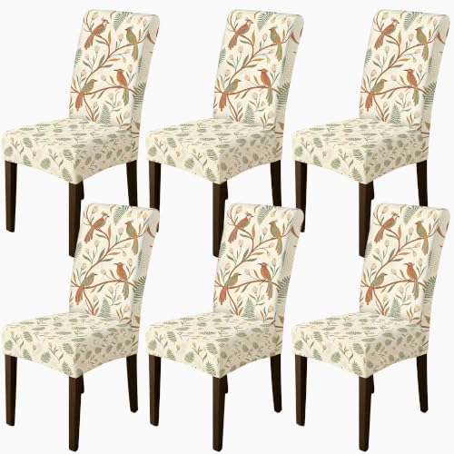Fundas de silla elásticas que solucionan manchas en sillas de comedor con elastano lavable 2