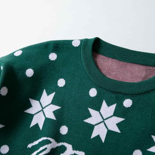 Men Ugly Christmas Sweater Merry Christmas Sweaters for Men 2024 Big and Tall Fashion Xmas Pullover Sweater3