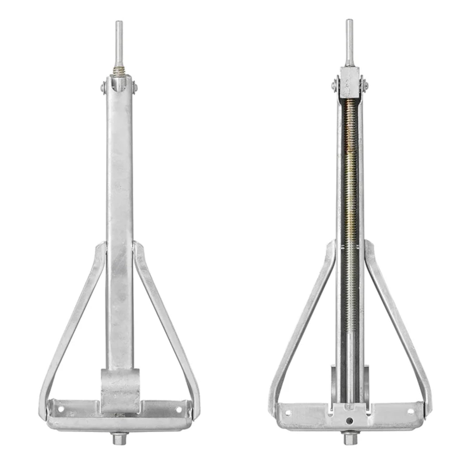 ProPlus 1 x supporto per roulotte 800 kg – Supporto manovella 605 x 260 mm H500 mm con forti mandrini trapezoidali – Supporto per roulotte