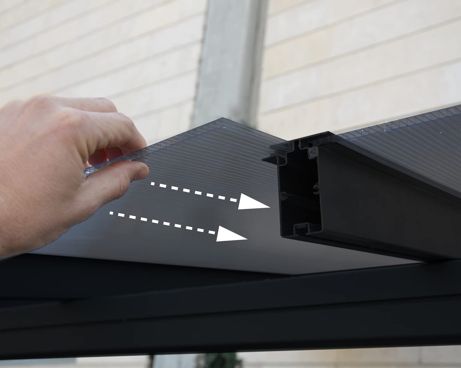 Canopia Carport Modena 5000 ca. 504 x 300 cm Aluminium schwarz