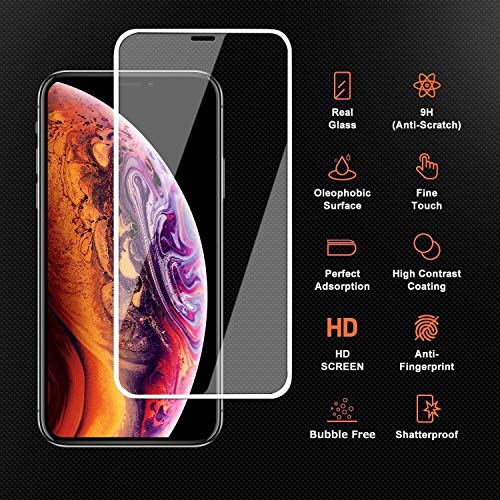Image of STP FEEL [2 Pack Premium Tempered Glass For iPhone SE (2022 /2020) and iPhone 7 /8 (4.7 Inch) Edge to Edge Super Tough 9H Hardness Screen Protector Guard with Easy Installation Kit