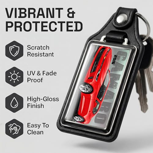 Image of Brotherhood Car Key Chain for Camaro - Classic Models Keychain for Men and Women Gift Key Ring - -