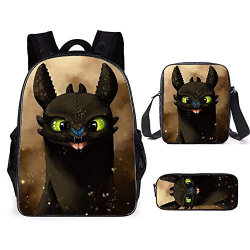 HIMFL Mochila Escolar Cómo Entrenar a tu dragón Modelo