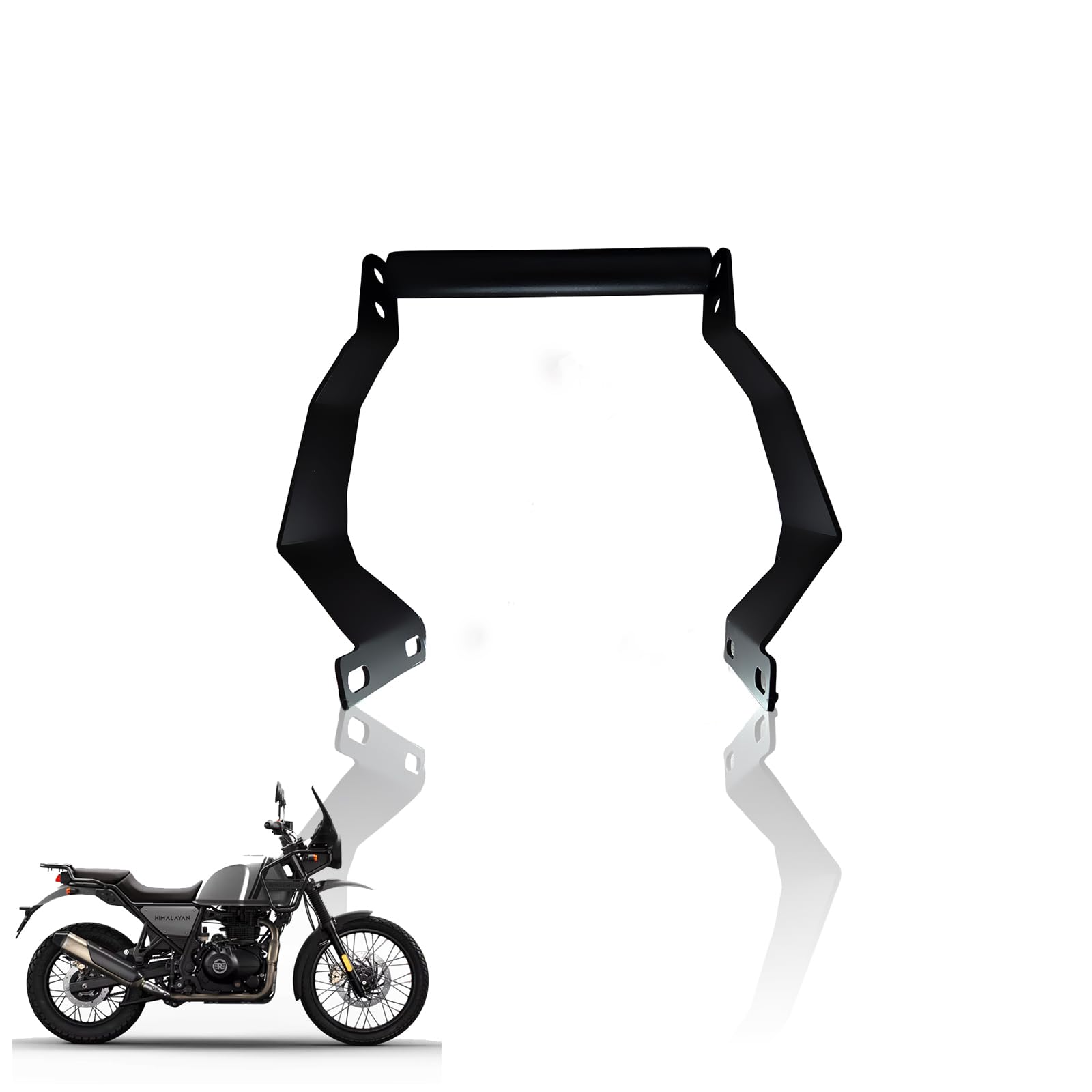 MOTO GENIUS Motorcycle Smartphone GPS Mount for RE Himalayan BS3/BS4/BS6/Scram Motorbike Mobile Phone Holder GPS Frame Mount (Pack of 1)-image-10
