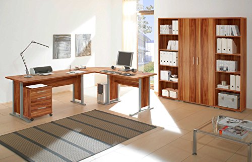Preisvergleich Produktbild Office Line Heimbüro 7-tlg. walnuss Dekor