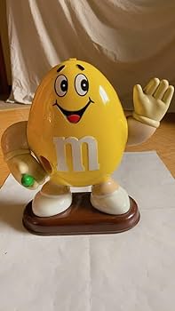 【90's 希少】m&m’s　イエロー ミニディスペンサー ケース 90's 希少】m&m's イエロー ミニディスペンサー ケース 90's