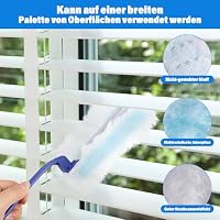 42 Stück Staubmagnet für Swiffer mit 1 Griff, staubmagnet nachfüllpack für swiffer,Tierhaare für swiffer staubwedel nachfüllpack, Staub, Schmutz Elektrostatischer Staubwischer für Haushalt, Schule – Ansicht 3