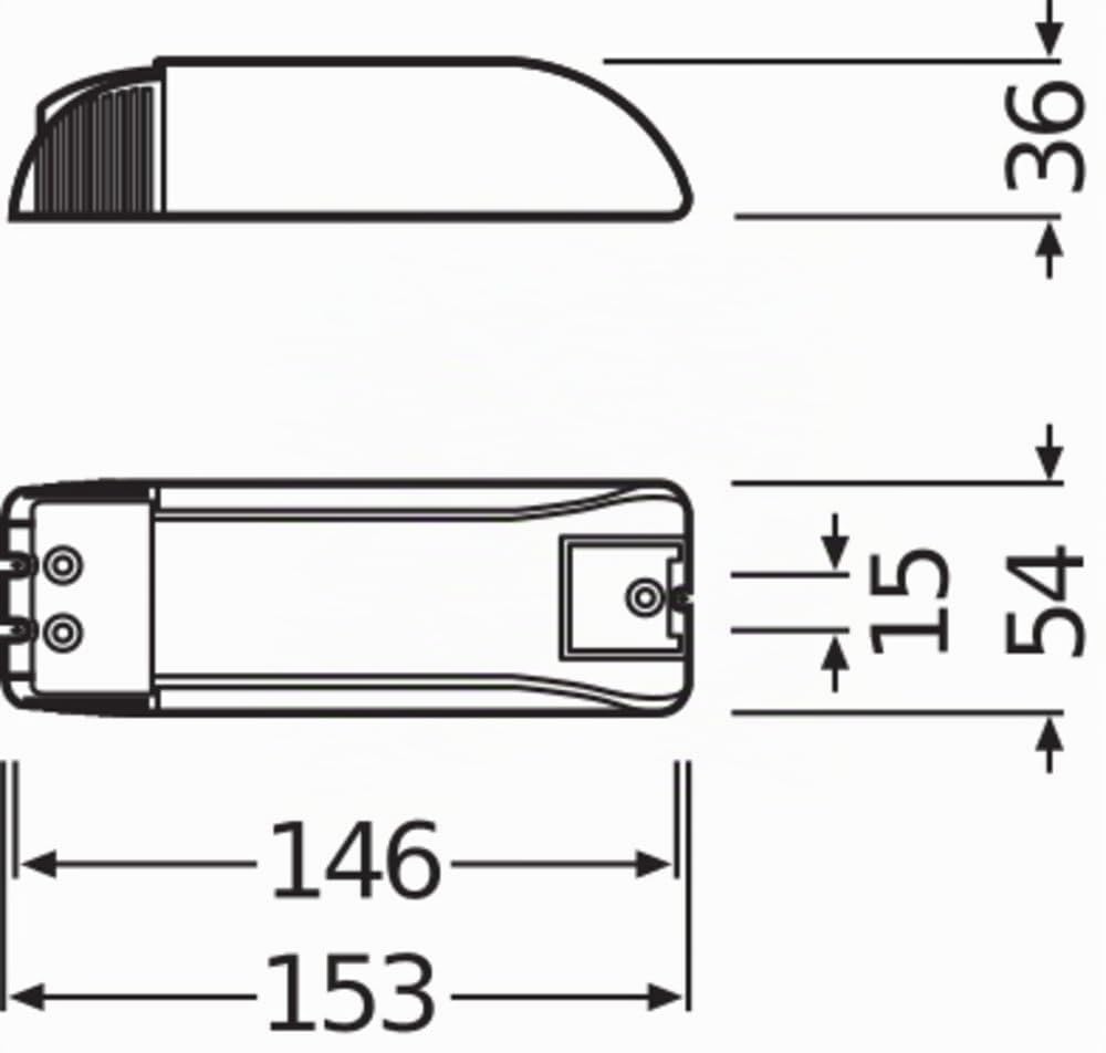 OSRAM Lamps elektronisches Vorschaltgerät (EVG), HALOTRONIC-COMPACT HTM, HTN, EVG, HTM 150/230-240 Grau