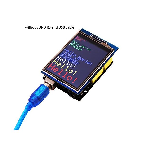 ELEGOO Pantalla Táctil TFT de 2,8 Pulgadas con Tarjeta SD con Todos Los Datos Técnicos en CD Compatible con Arduino UNO… - Imagen 4