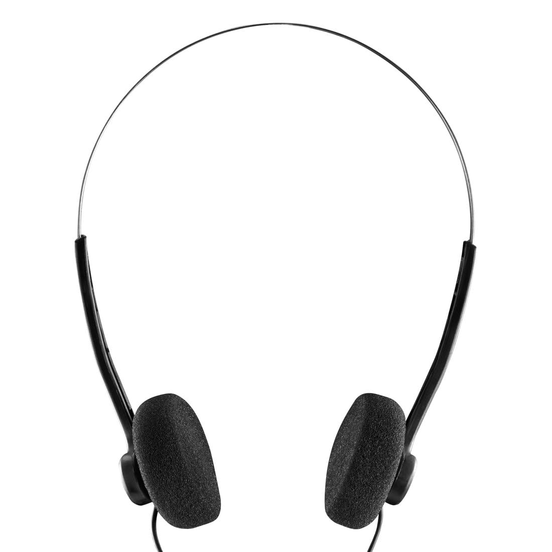 HAMA Slight II Słuchawki Przewodowe Nauszne, Czarne, Lekkie, Kompatybilne z urządzeniami 3.5 mm Minijack, Regulowany Pałąk, Długi Kabel, Czysty Dźwięk