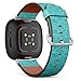 CJBROES Replacement Leather Watch Band, Compatible with Fitbit Versa 3 and Fitbit Sense of Wristband Bracelet Accessory - fine sea Shells