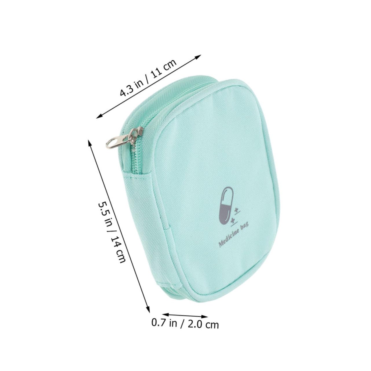 GOOHOCHY Large Medicine Bag Zipper 2pcs Portable First Aid Kit for Hiking Camping Travel