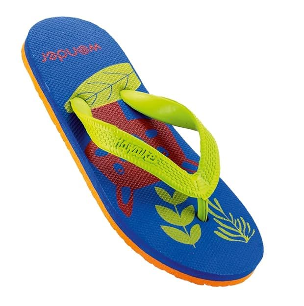 Hawalker Wonder Prime Kids Rubber Flip Flops made with 100% Natural Rubber | Durable Hawai chappals for All Weather | Comfortable Slippers for Kids (B09G2QXQP7) Amazon Price History, Amazon Price Tracker