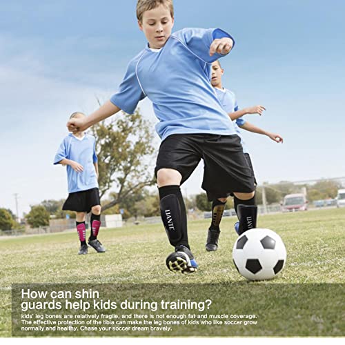 Uantc Shin Guards - Shin Guards With Ankle Protection Cushion Protection Reduce Shocks And Injuries - Kids Soccer Shin Guards With Adjustable Straps For Boys/Girls - Shin Guards Soccer Youth Blackm #TOP5
