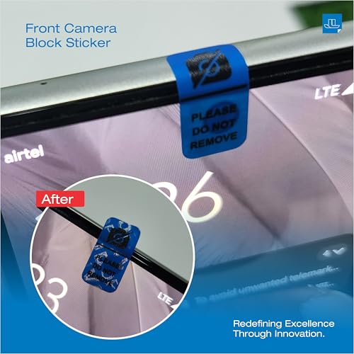 Image of Tamper-Evident Camera Block Void Stickers -Front & Back Camera Privacy Protection Seals Anti-Tamper Security Labels for Mobile & Laptop Void If Removed | Small Size 10X19mm(50) & 20x40mm(50) Stickers