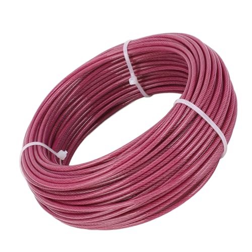 Kit tensor para cables de acero multiuso para enrejado con cables de 3 mm y 100 pies, color púrpura miniatura 4
