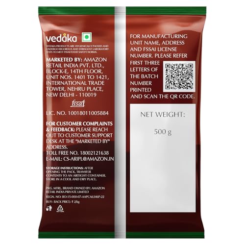 Image of Amazon Brand - Vedaka Tapioca Sago (Sabudana), Medium 500 g