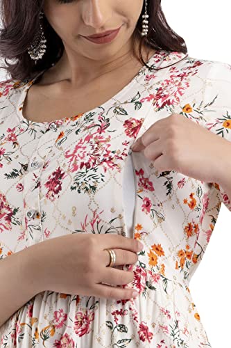 New-Elite-Womens-Rayon-Maternity-Feeding-Kurti-with-Zipper-and-Belt-for-preganant-Women