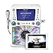 Singing Machine STVG785BTW Bluetooth Karaoke Machine with LCD Lyrics Monitor and Disco Lights, White