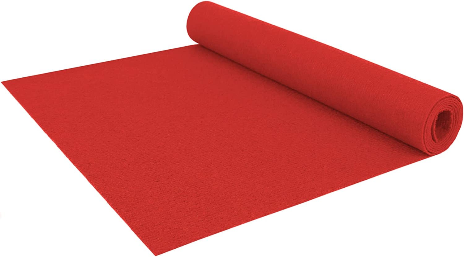 generico Tappeto Corsia per EVENTI - Matrimonio - FIERE Passatoia Cerimonie, Evento e Negozi Resistente Al Fuoco (BF1) Tappeto Runner Chiesa, Sfilata (10 Metri, ROSSO)