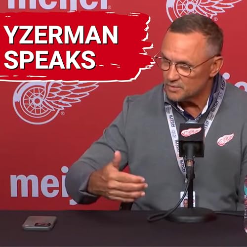 Page de couverture de Steve Yzerman recaps the offseason and previews the season | Simon Edvinsson banged up
