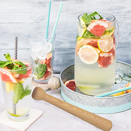 Wooden Muddler For Cocktails 10 Inch, Home And Bar Muddler For Mojitos, Fruit Drinks, Sturdy Wood, Professional Bar Tool #TOP6